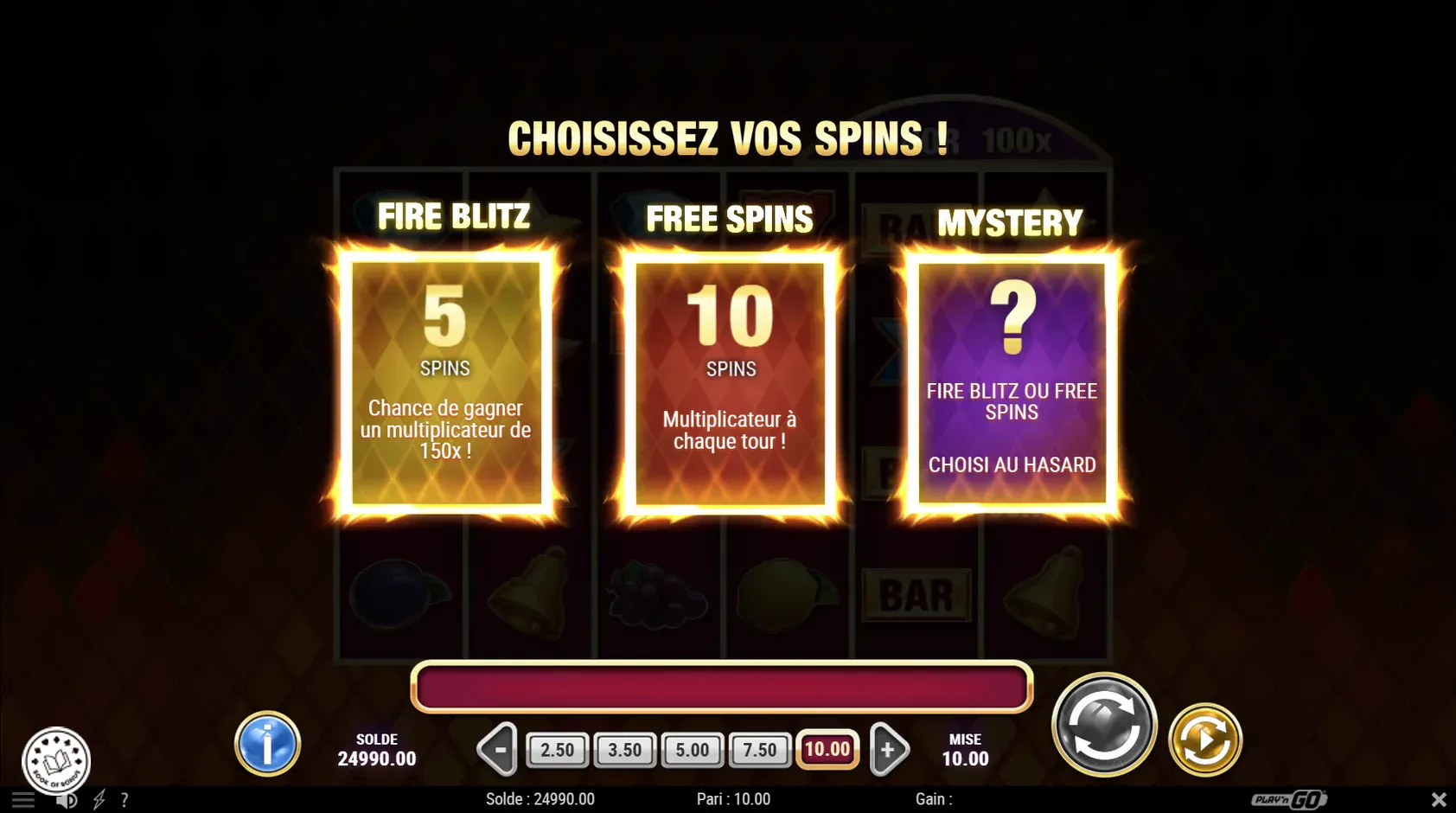 fire joker blitz free spins