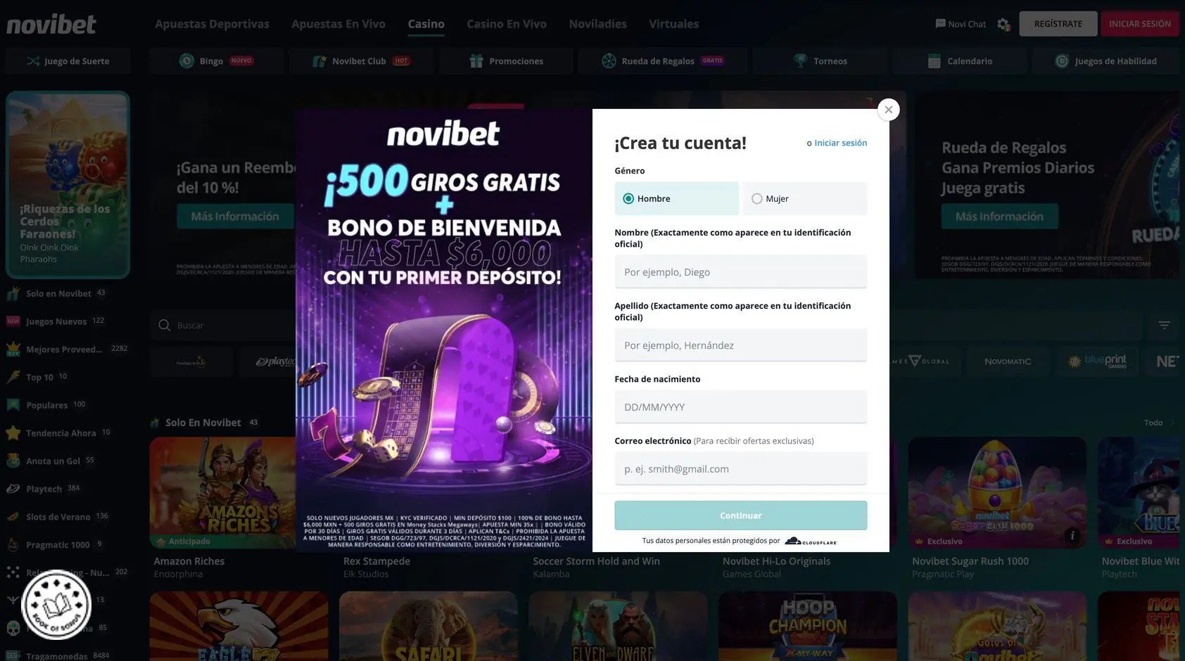 novibet casino registrate
