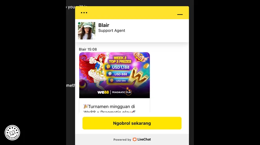 we88 live chat support